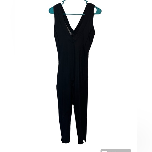 FP Movement by Free People Pants - FP Movement Racerback Strap One Piece Black Jumpsuit Size S Yoga Workout